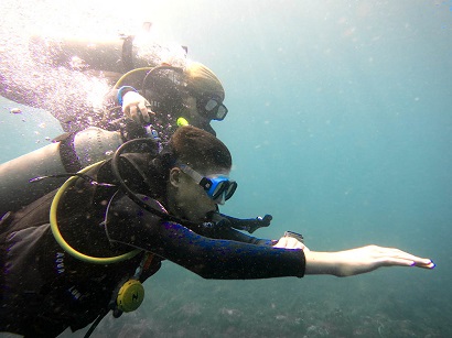 underwater navigation in Bali