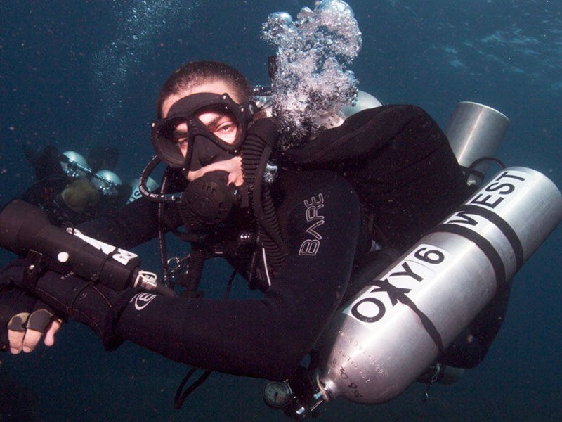 fully equipped diver
