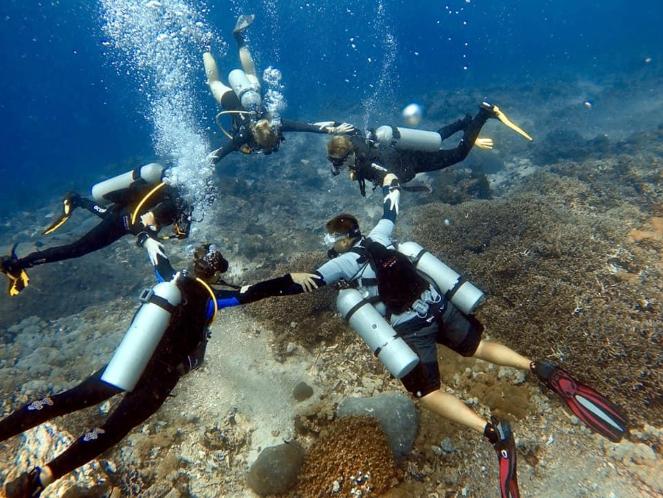 Underwater Scuba Diving Group